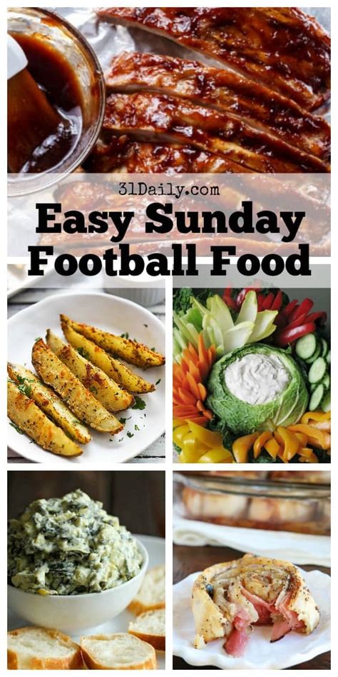 easy football sunday meals|sunday football food recipes.